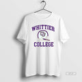 Trendy Whittier College Helmet Mens White Tee