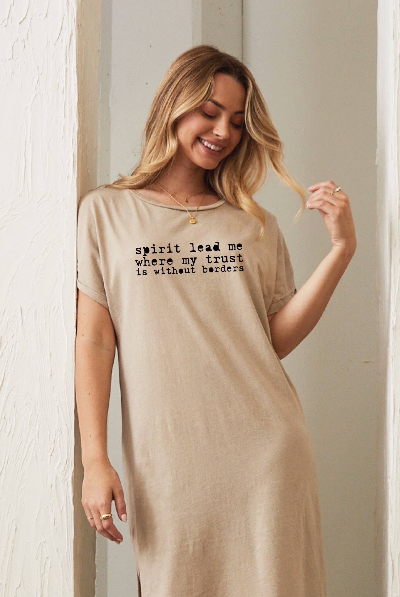 Spirit Lead Me Mineral Graphic Dress
