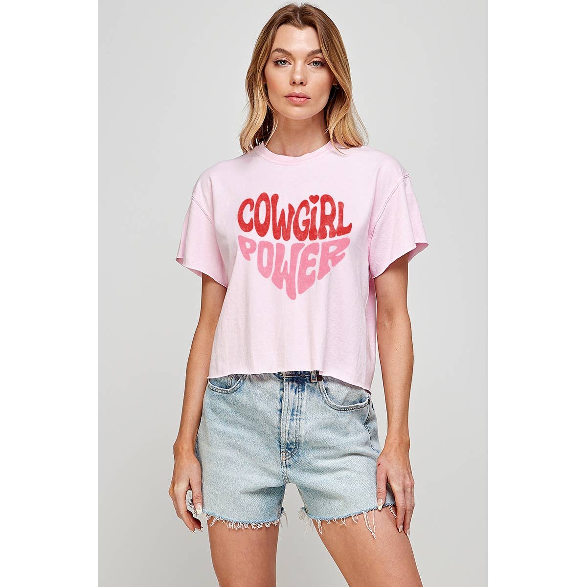Cowgirl Power Vintage Graphic Crop Top