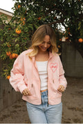 Love   Mineral Zipper Hooded Pullover