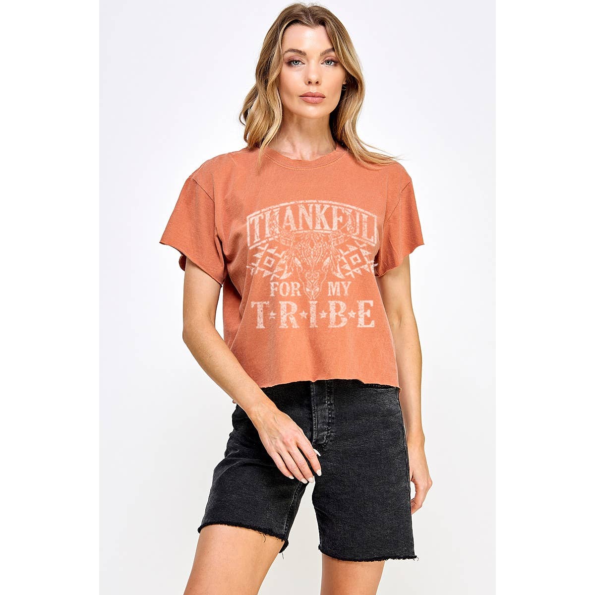 Fall Season Vintage Graphic Crop Top