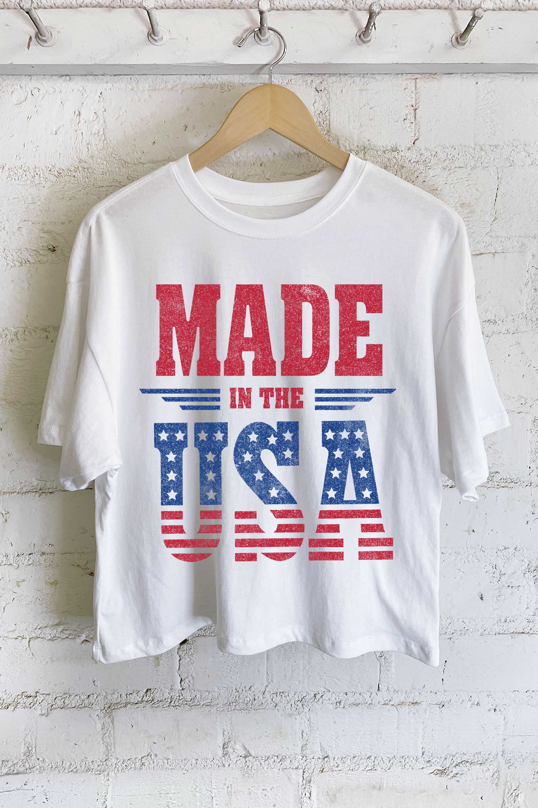 Made in the USA Graphic Long Crop Top