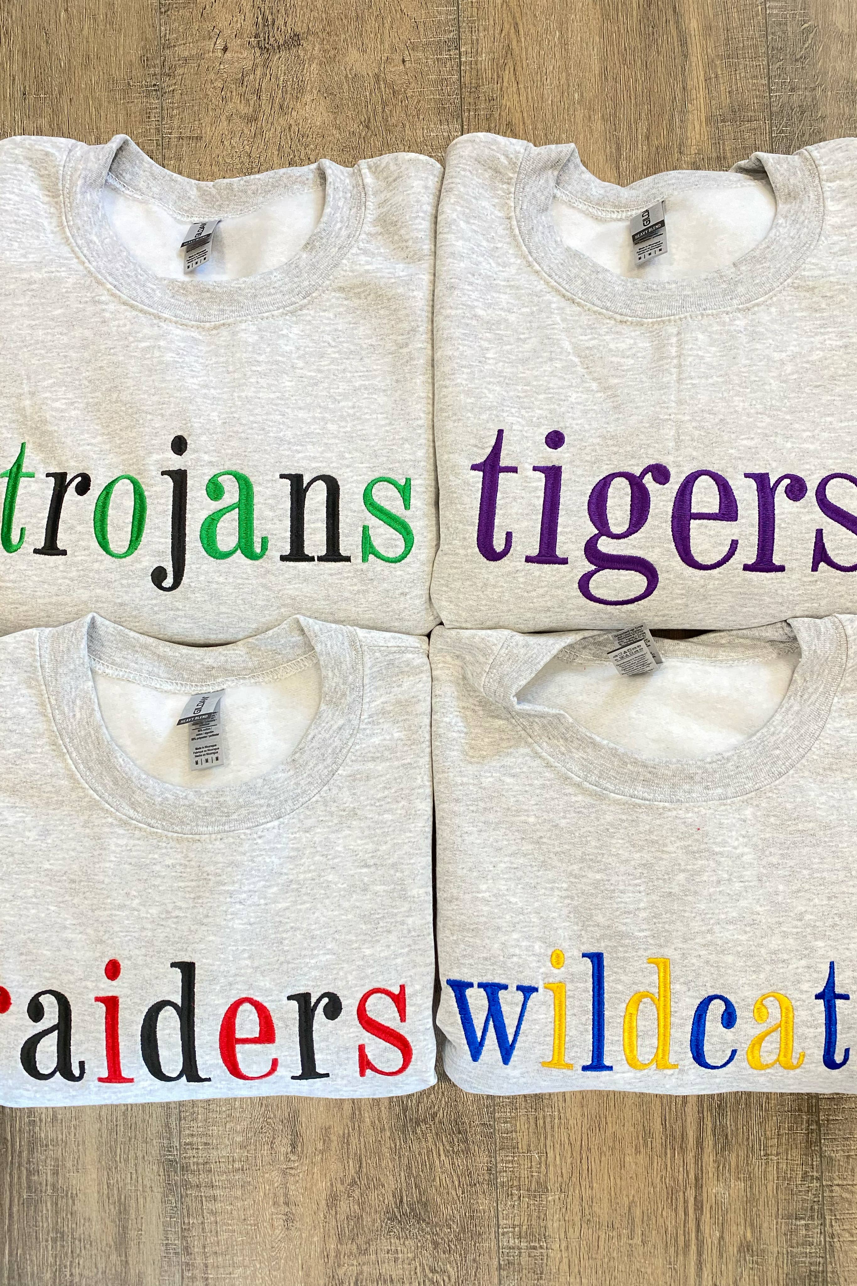 Custom Mascot Embroidered Sweater
