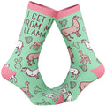 Women's I Get It from My Llama Socks