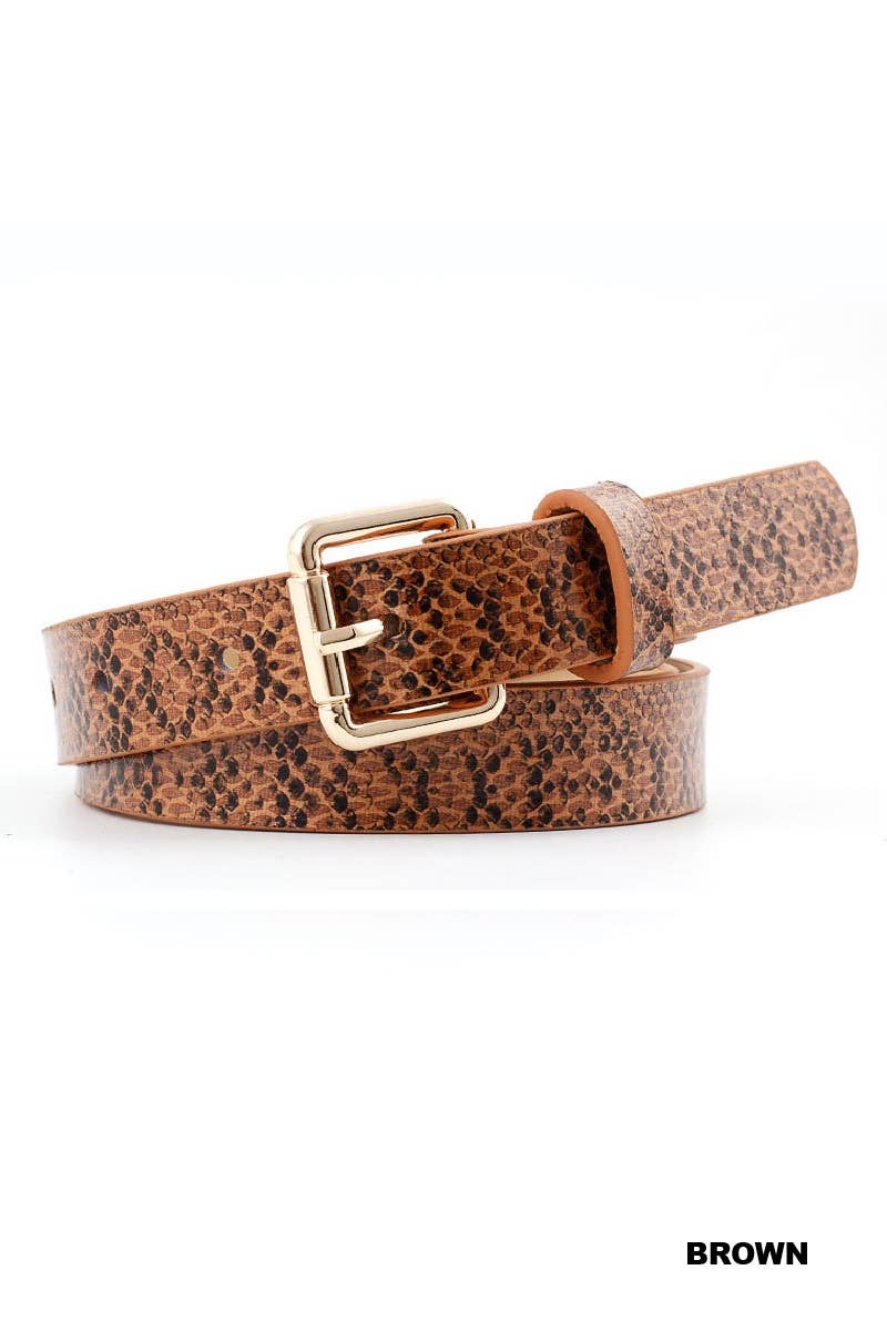 1216 Snakeskin Fashion Belt SI-29217
