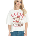 Cupid Find Me A Cowboy - Cropped Top