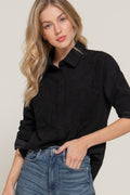 ..0814 Long Slv Button Down Corduroy Shirt SI-26774