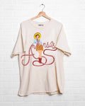 Arkansas Cowgirl Off White Thrifted Graphic Tee