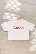 Lover  Cropped Mineral Graphic Top