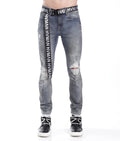 Strat Super Skinny Fit Jean W/Black Belt in Alloy