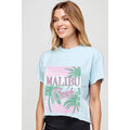 Malibu Beach   Graphic Crop Top