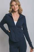 0911 Zip-Up Performace Jacket w/ Thumb Hole Sleeves
 SI-28768