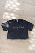 Country Roads Cropped Mineral Graphic Top
