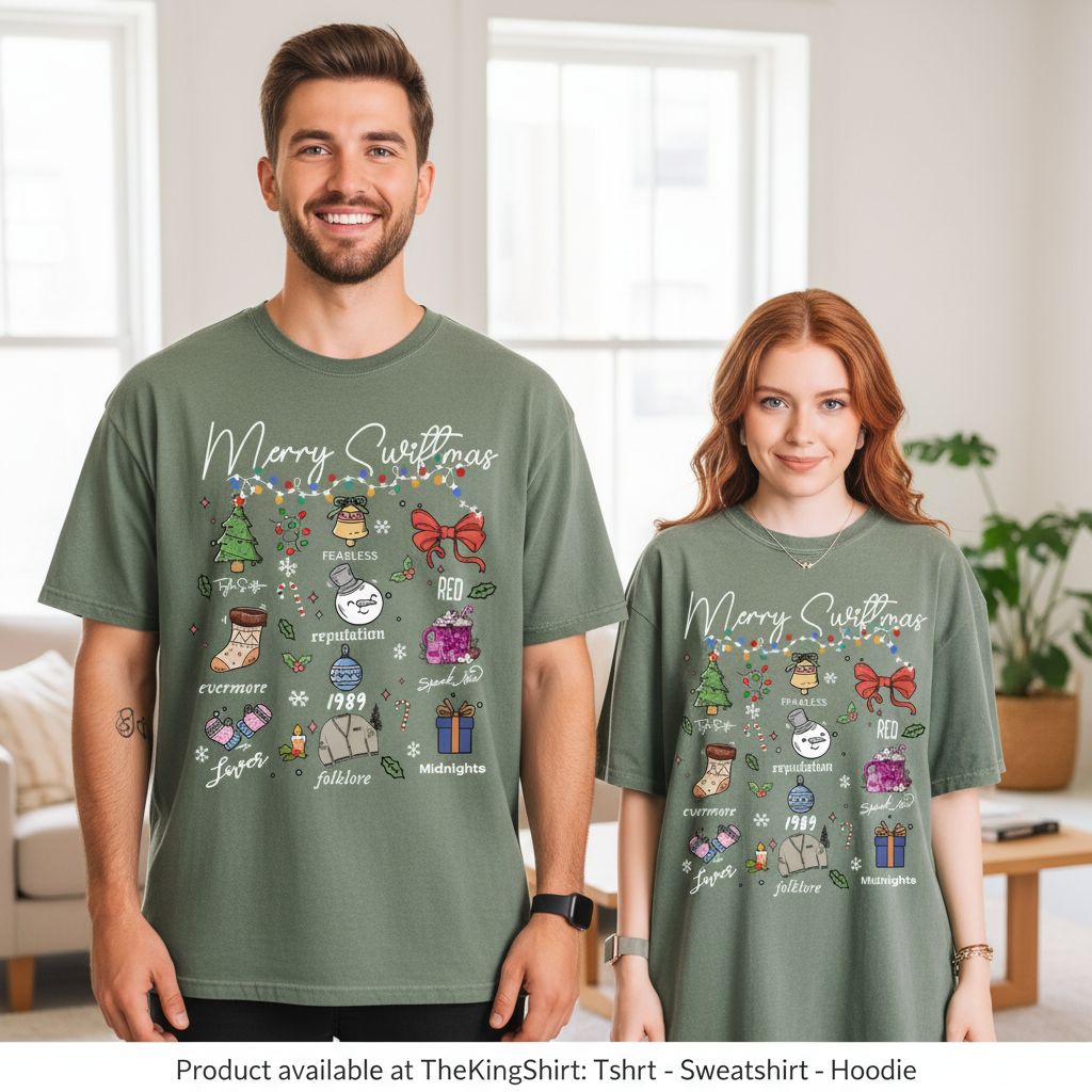 Swiftie Holiday Album Era Sweatshirt - Christmas Gift Tee