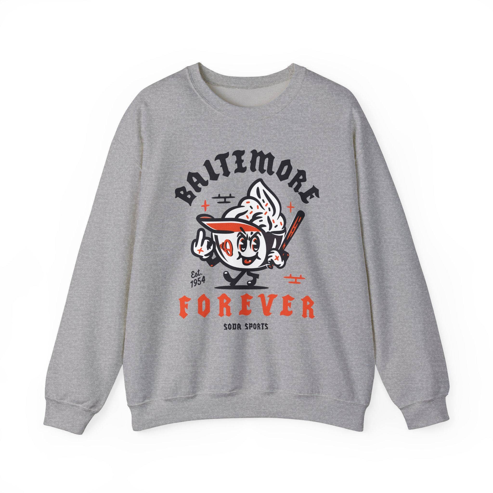 Baltimore Orioles Mlb Crewneck Jumper Sweatshirt