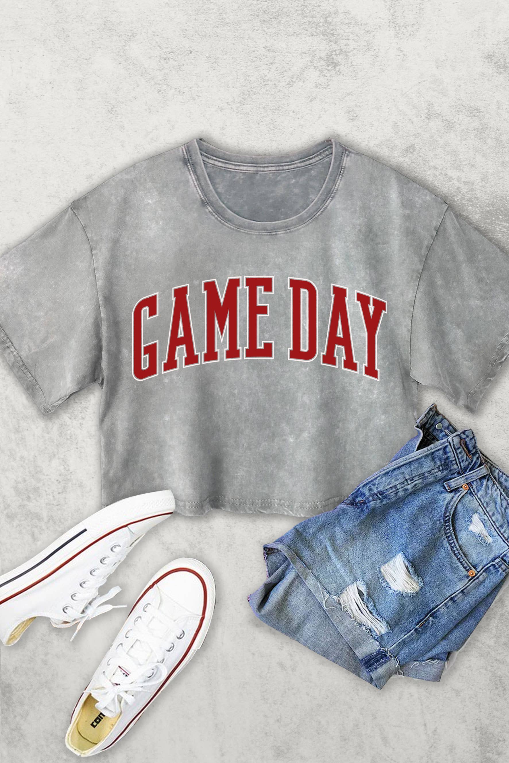 Game Day Puff Women's Vintage Graphic Crop Top