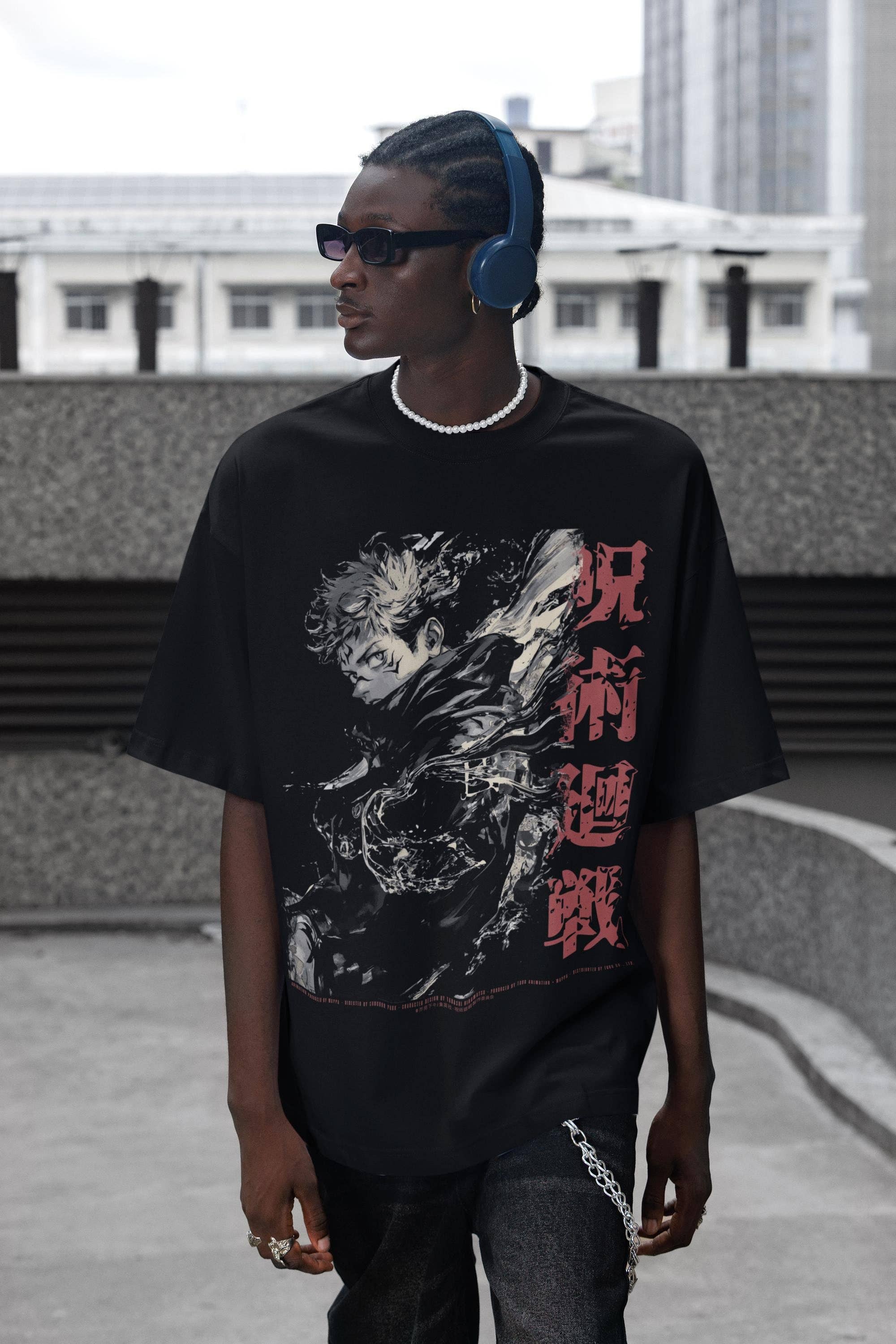 Sukuna Jujutsu Kaisen Vintage Anime Streetwear T-Shirt