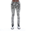 Punk Super Skinny Belted Stretch in Sheetrock