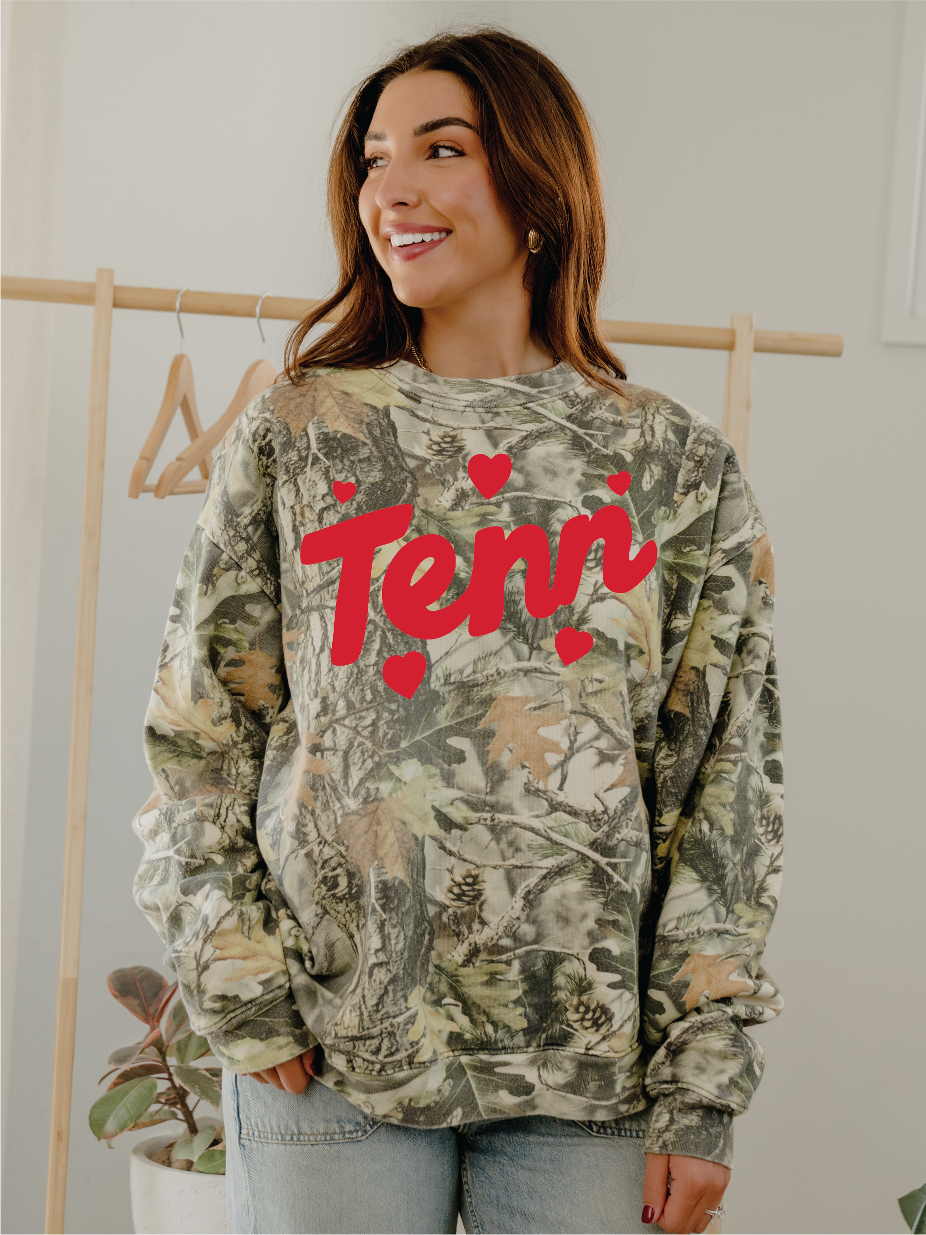 Tennessee Hearts Camo Sweatshirt