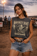 Whiskey Bent & Rodeo Bound Boxy Muscle Crop Top