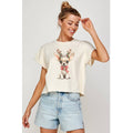Chihuahua Puppy Christmas Vintage Graphic Crop Tee