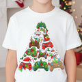 Santa Gamer Xmas Tree Boys Holiday Shirt