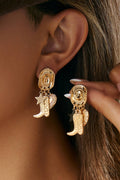 Cowgirl Boot and Hat Alloy Plated Earrings