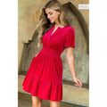 /Size Xl/ Smocked Waist Velvet Dress