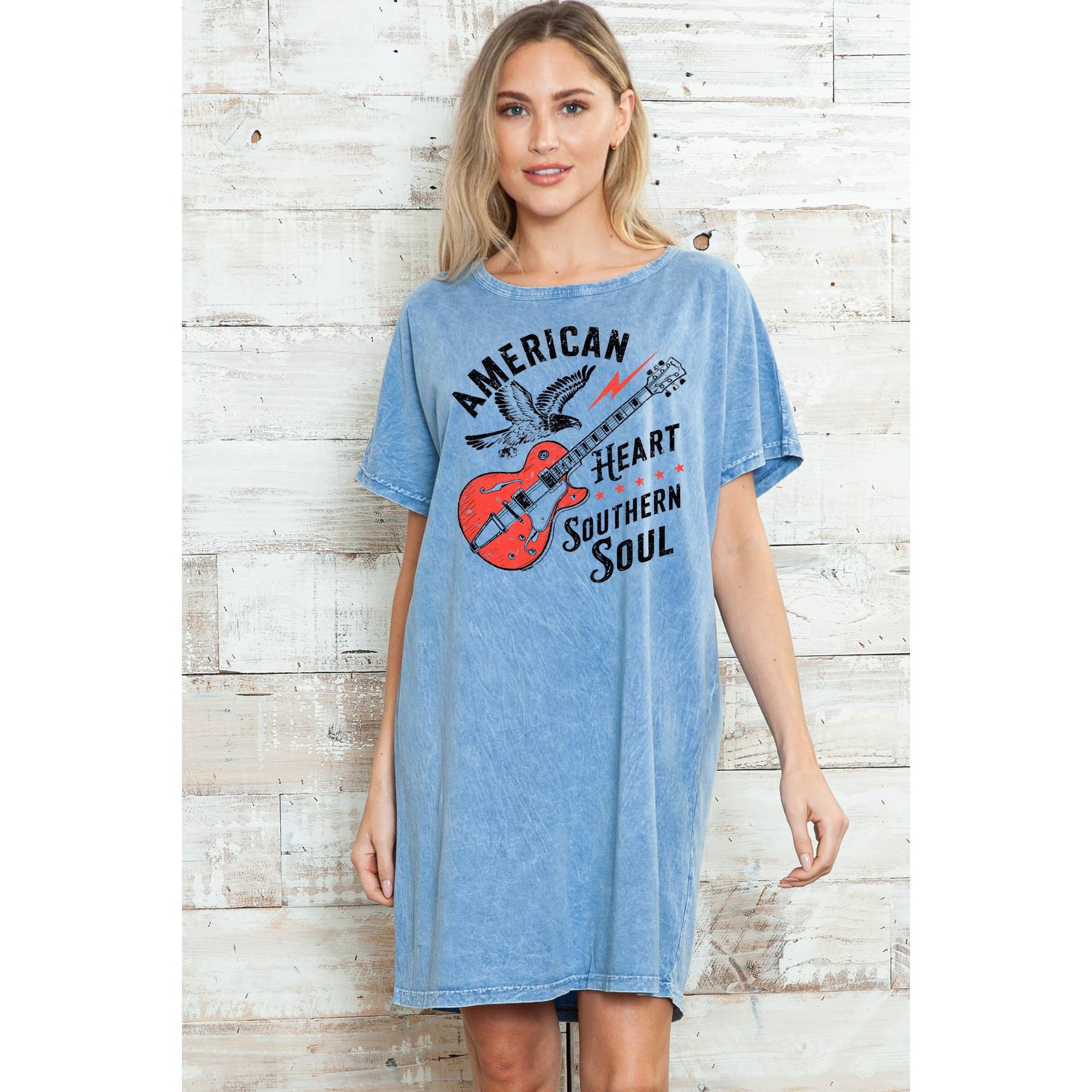 American Heart Southern Soul- Mineral Washed Dress