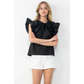 Flutter Detail Sleeve Top