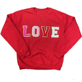 SW-6723 Love-Red Sweatshirt
