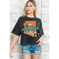 Arizona - Mineral Wash Cropped Top