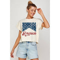 America Vintage Graphic Crop Top