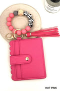 ...Beaded Bracelet Keychain Card Holder Wallet