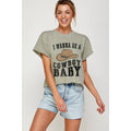 I Wanna Be A Cowboy Baby Graphic Crop Top
