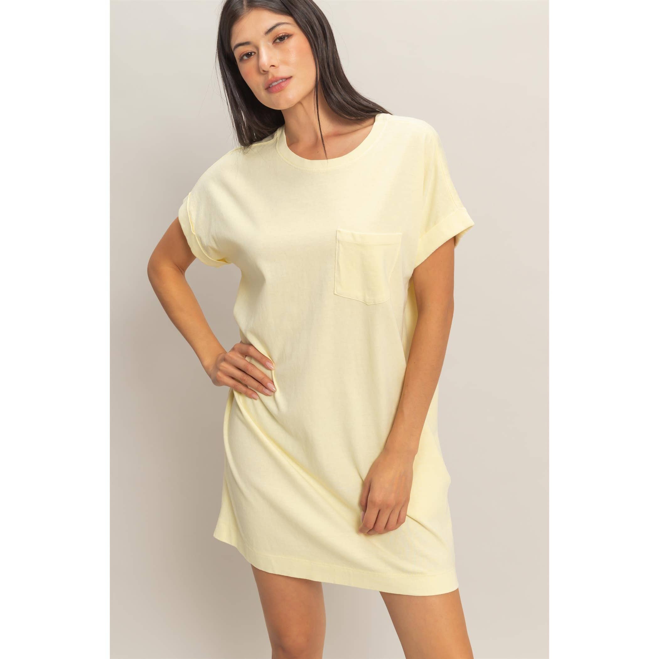 Round Neck T-Shirt Mini Dress