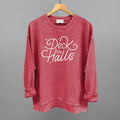 Deck the Halls Sparkle Script (White)