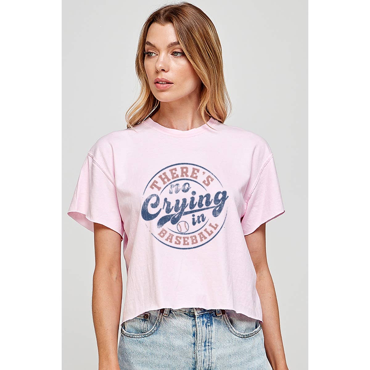 Baseball Vintage Graphic Crop Top