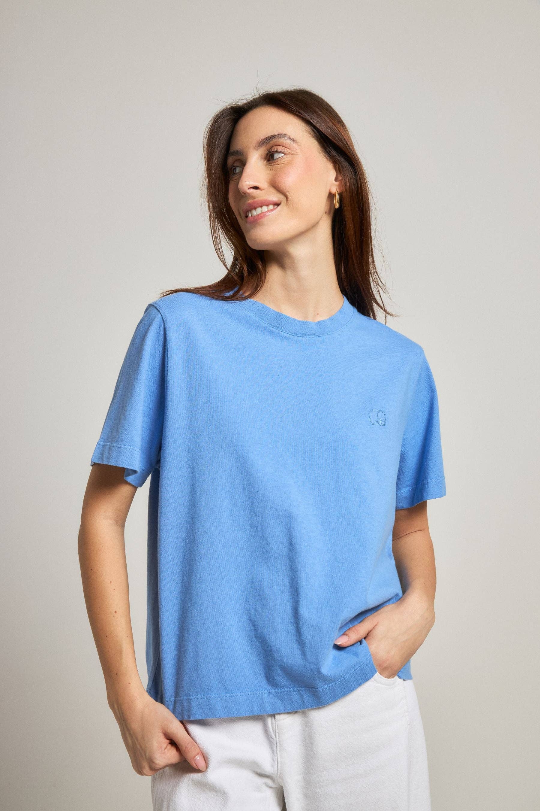 Women’S Essential Sunwashed T-Shirt Ultramarine