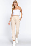 ..SC122519 French Terry Fleece Fitted Jogger Pants