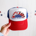America the Beautiful, Sunflower, Patriotic Trucker Hat
