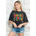 Golden Times - Mineral Wash Cropped Top