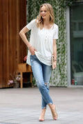 .....SI-16257 Short Sleeve Henley Top