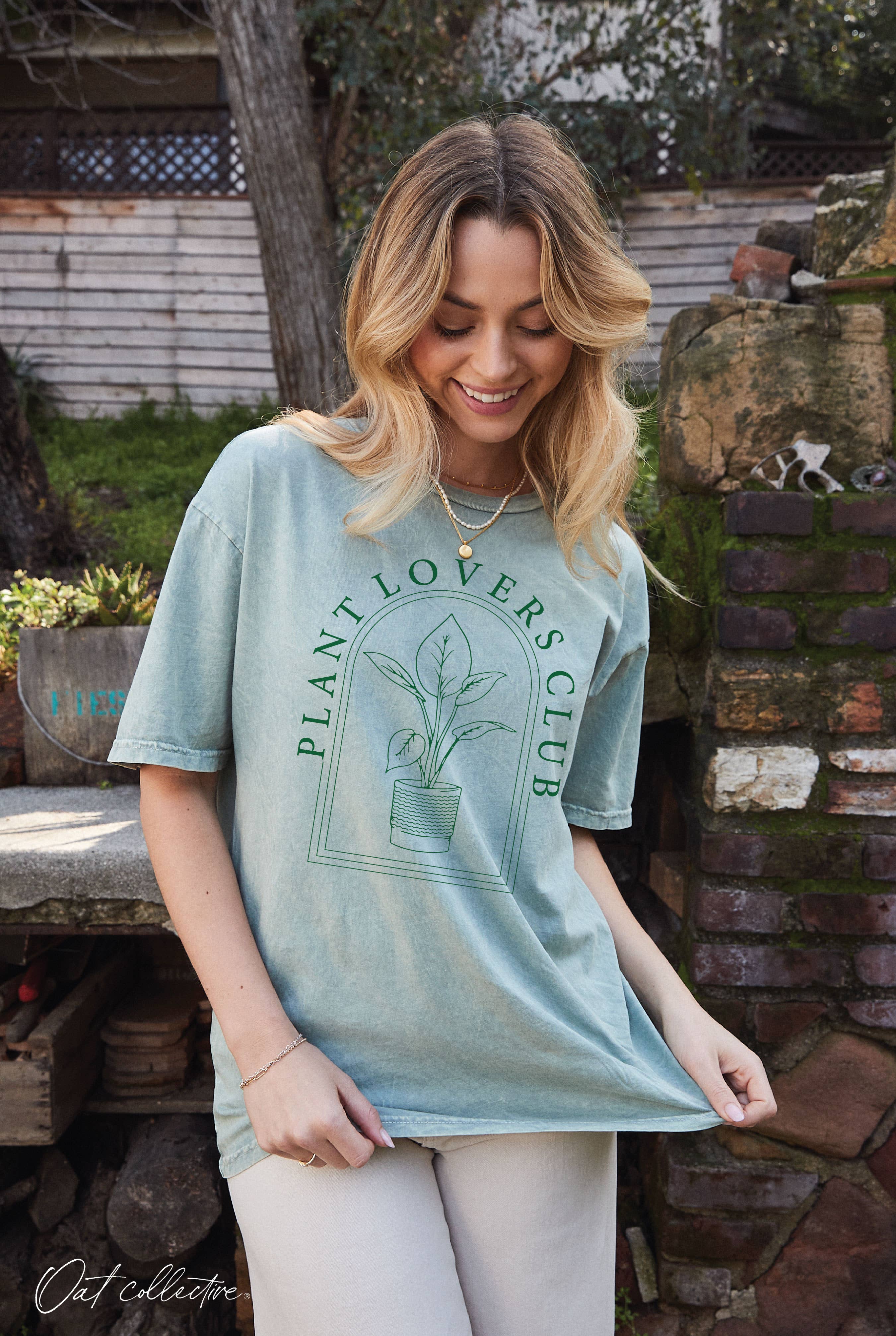 Plant Lovers Club Mineral Graphic Top