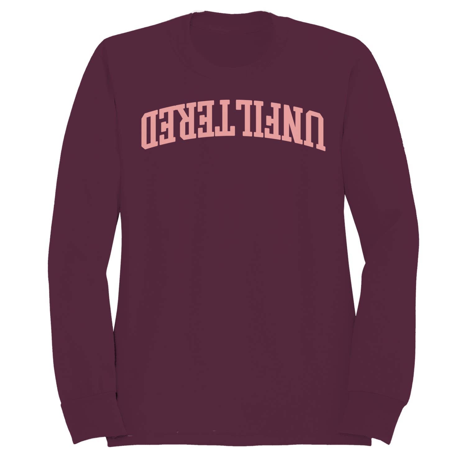 Unfiltered Bold Pink Arch Text Women's Sweatshirt