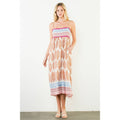 Strap Print Maxi Dress