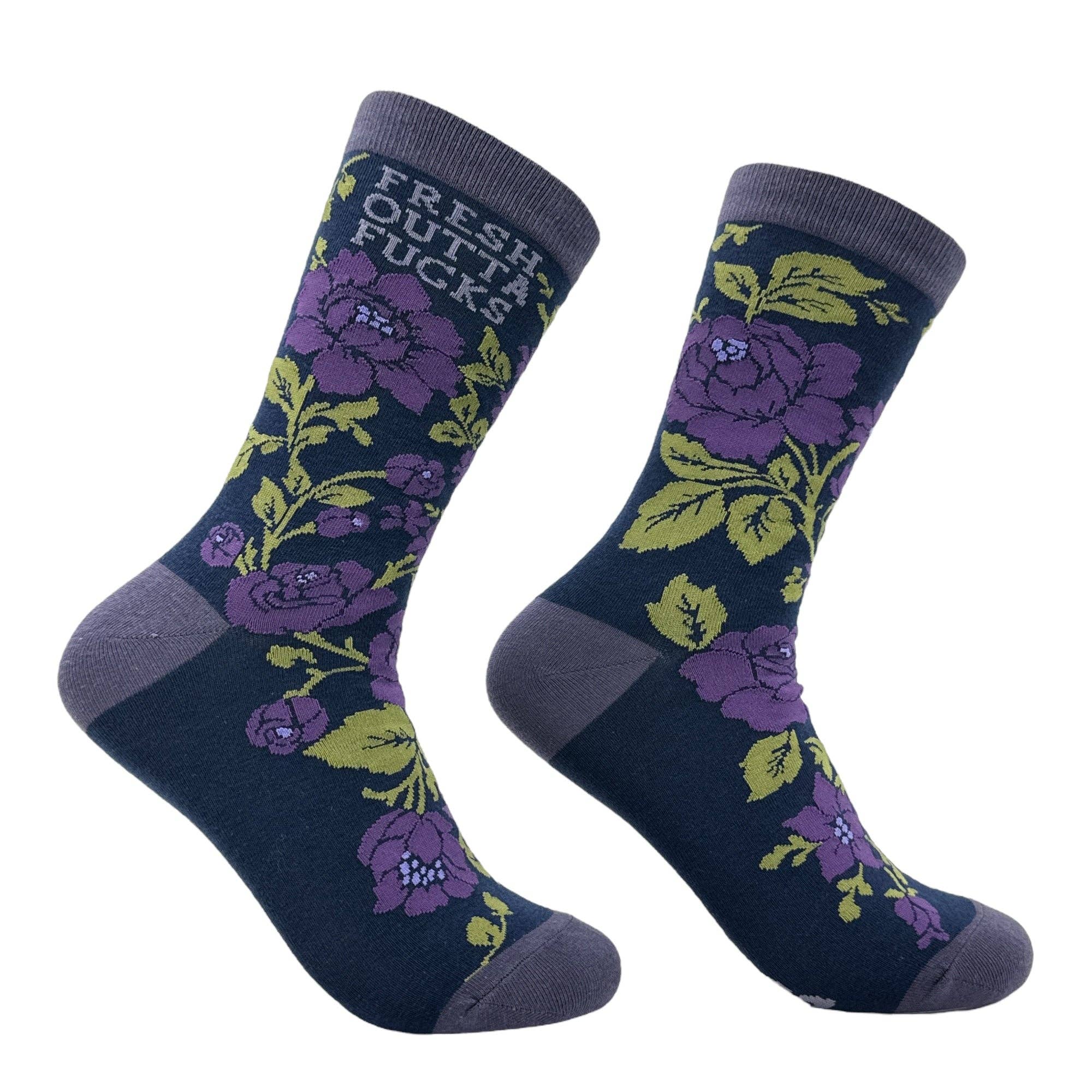 Women's Fresh Outta Fucks Socks