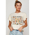 Fall Vibes Vintage  Graphic Crop Top