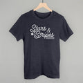 Stars & Stripes White Script