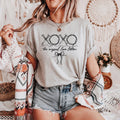 New Xoxo Love Letters Grey Tultex Faith Spring Graphic Tee